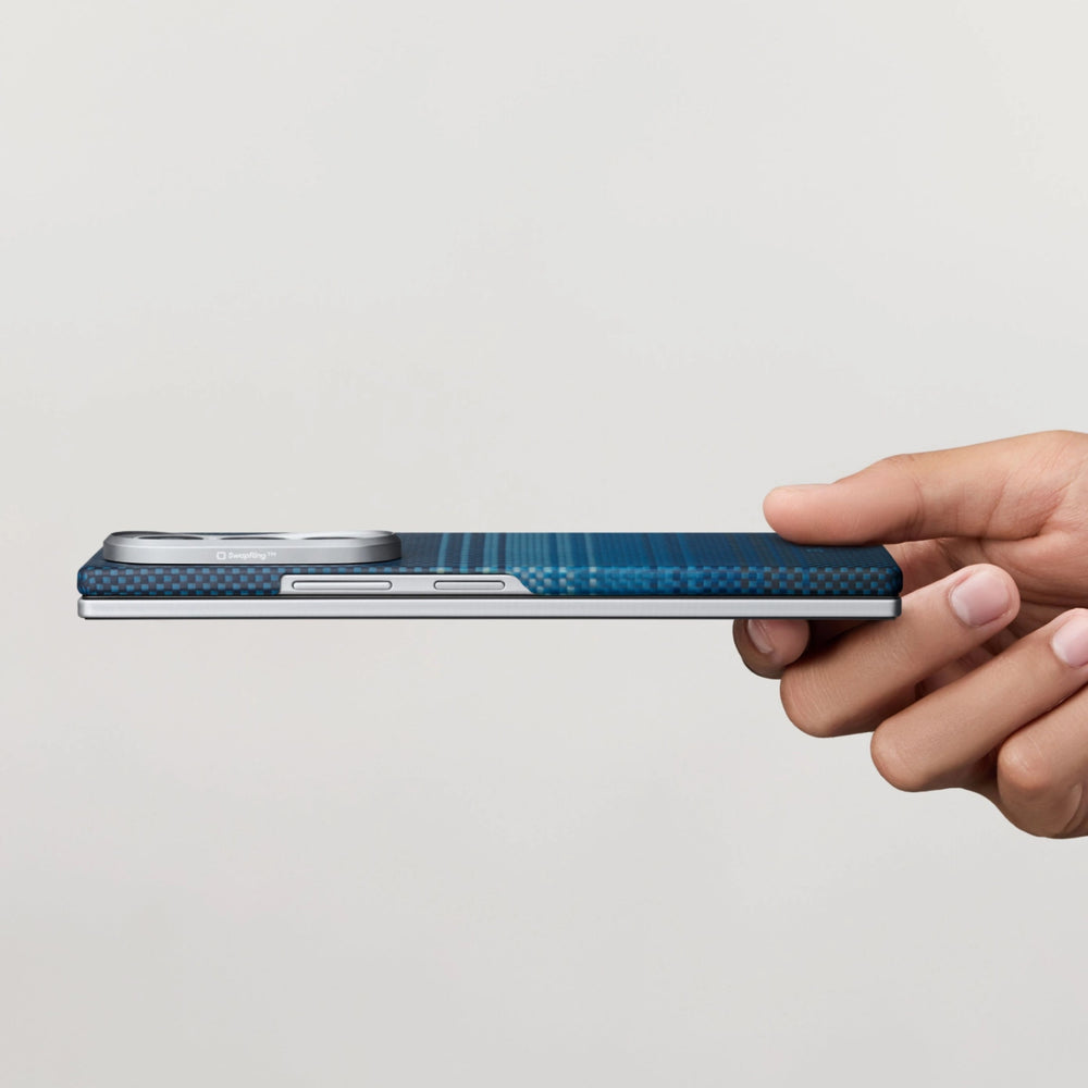 Galaxy Z Flip6 Karbon Kılıf MagSafe Uyumlu Aramid Fiber - Edge Sunset