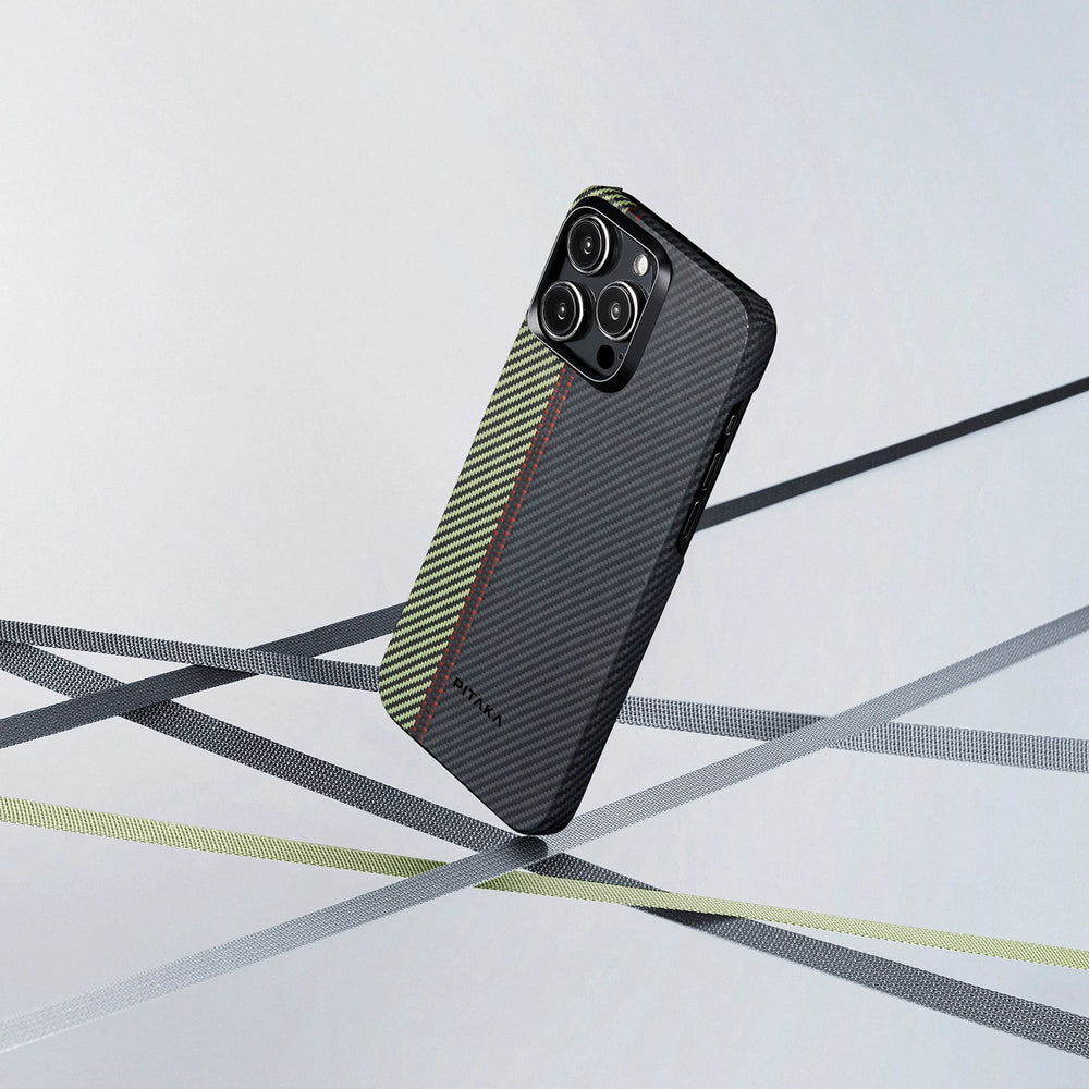 iPhone 15 Pro Karbon Kılıf MagSafe Uyumlu Aramid Fiber - Edge Rhapsody