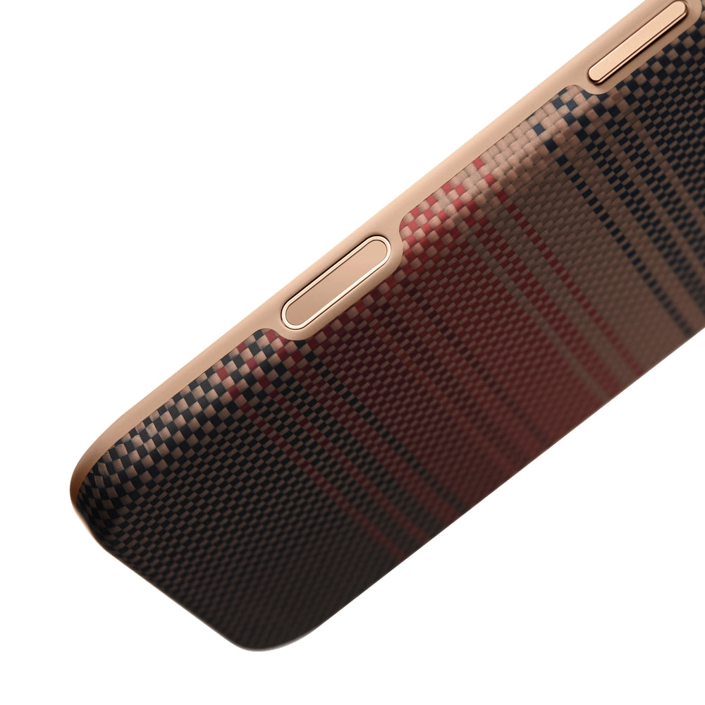 iPhone 17 Pro Karbon Kılıf MagSafe Uyumlu Aramid Fiber - Summa Sunset