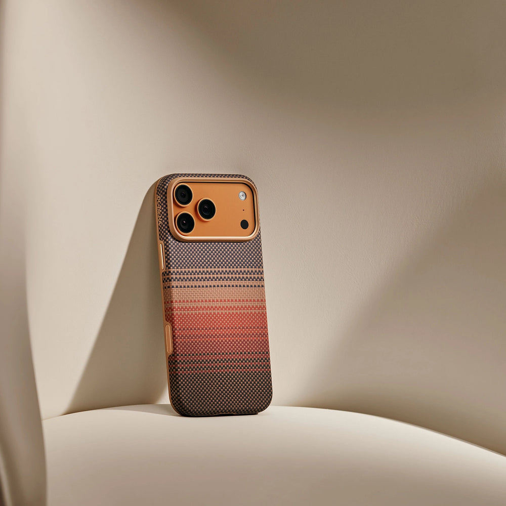 iPhone 17 Pro Karbon Kılıf MagSafe Uyumlu Aramid Fiber - Summa Sunset