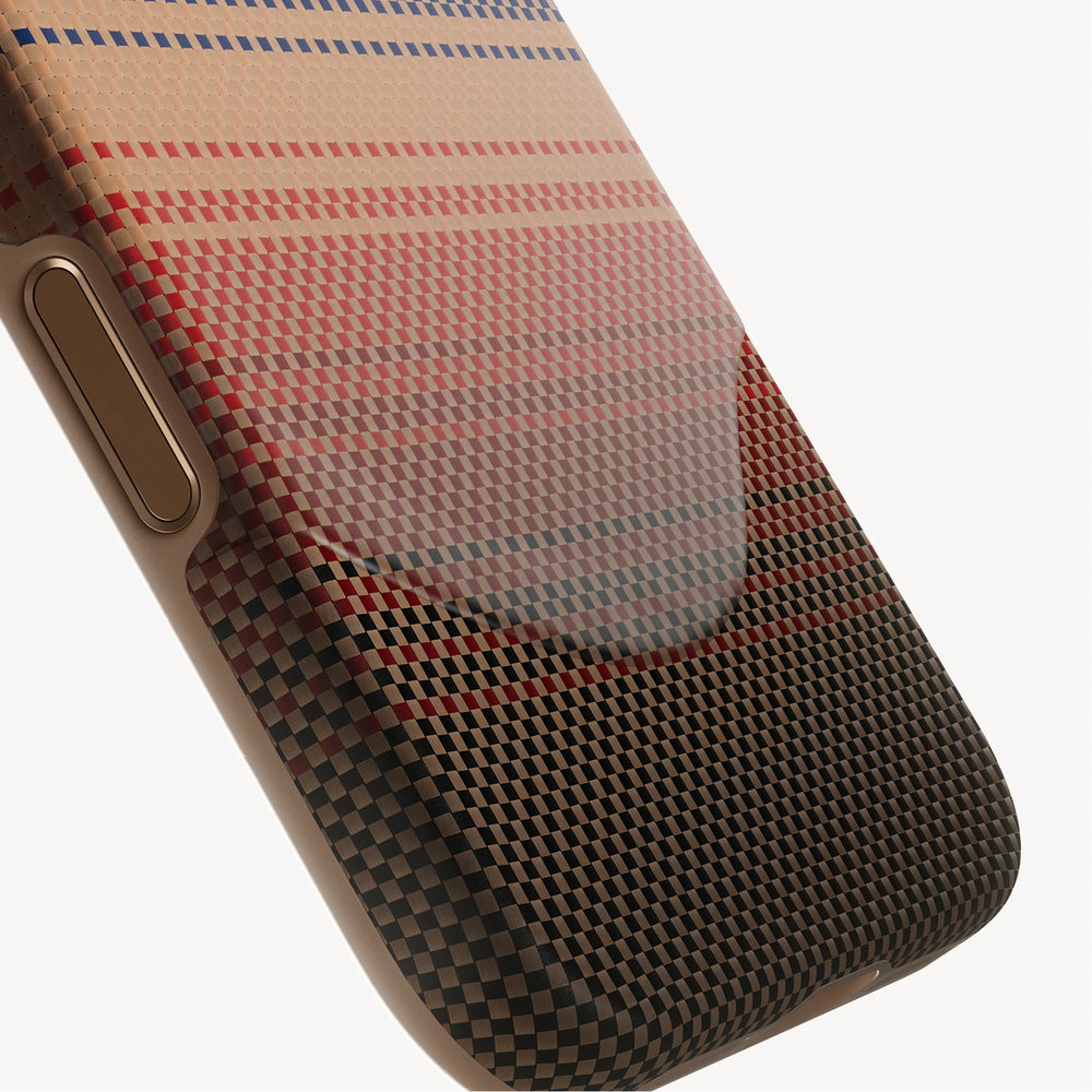 iPhone 17 Pro Karbon Kılıf MagSafe Uyumlu Aramid Fiber - Summa Sunset
