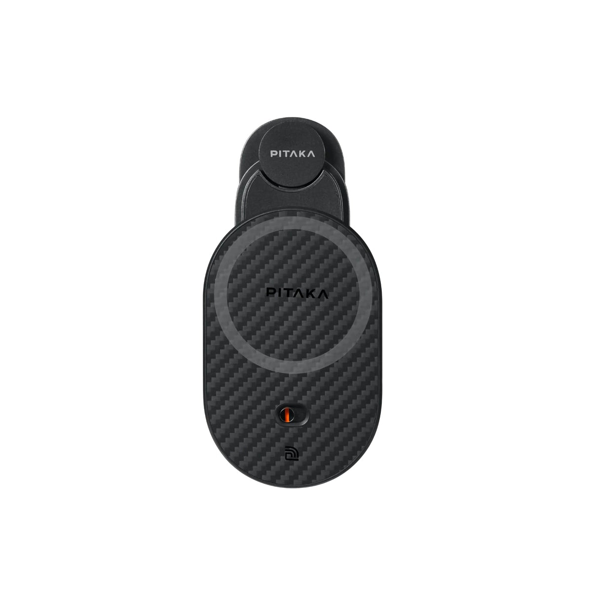 Pitaka MagEZ Pro 2 Tesla Model Y ve Model 3 uyumlu Magsafe Şarj Özellikli Qi2 Aramid Fiber Araç Telefon Tutucu