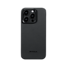 Pitaka iPhone 15 Pro Max Karbon Kılıf MagSafe Uyumlu Aramid Fiber - Edge 600D Black Gray