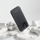 Pitaka iPhone 16 Pro Karbon Kılıf MagSafe Uyumlu Aramid Fiber - Summa 600D Black Gray