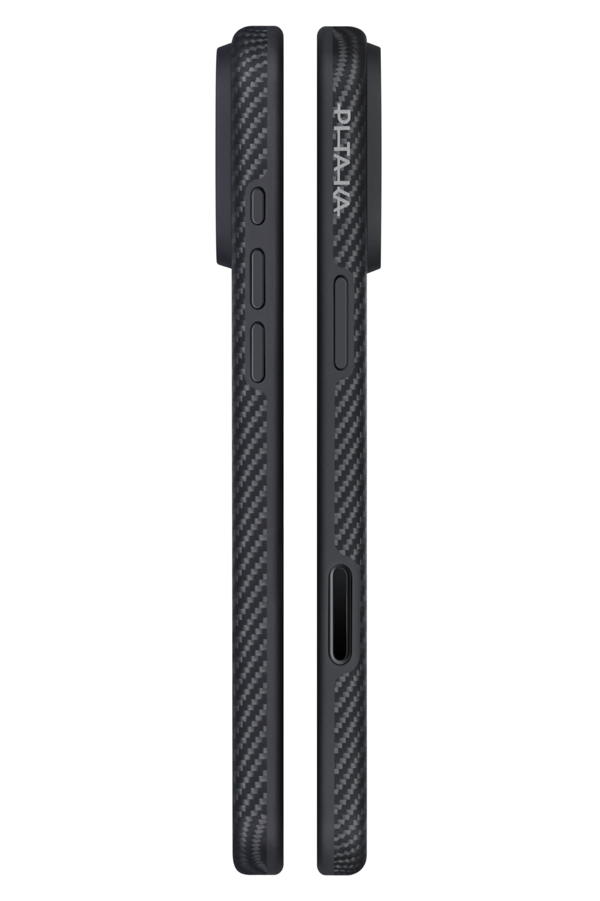 PITAKA iPhone 17 Pro Maxケース　Black/Gray iPhone 17 Pro Max Black Gray Kılıf | Aramid Fiber MagSafe Uyumlu