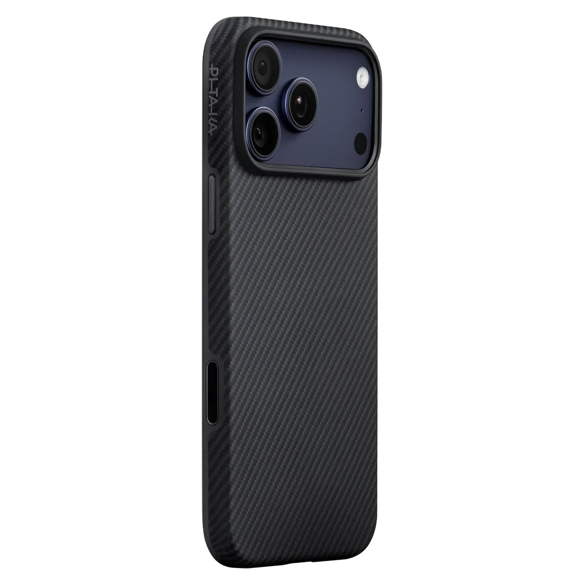 iPhone 17 Pro Max Karbon Kılıf MagSafe Uyumlu Aramid Fiber - Summa 600D Black Gray