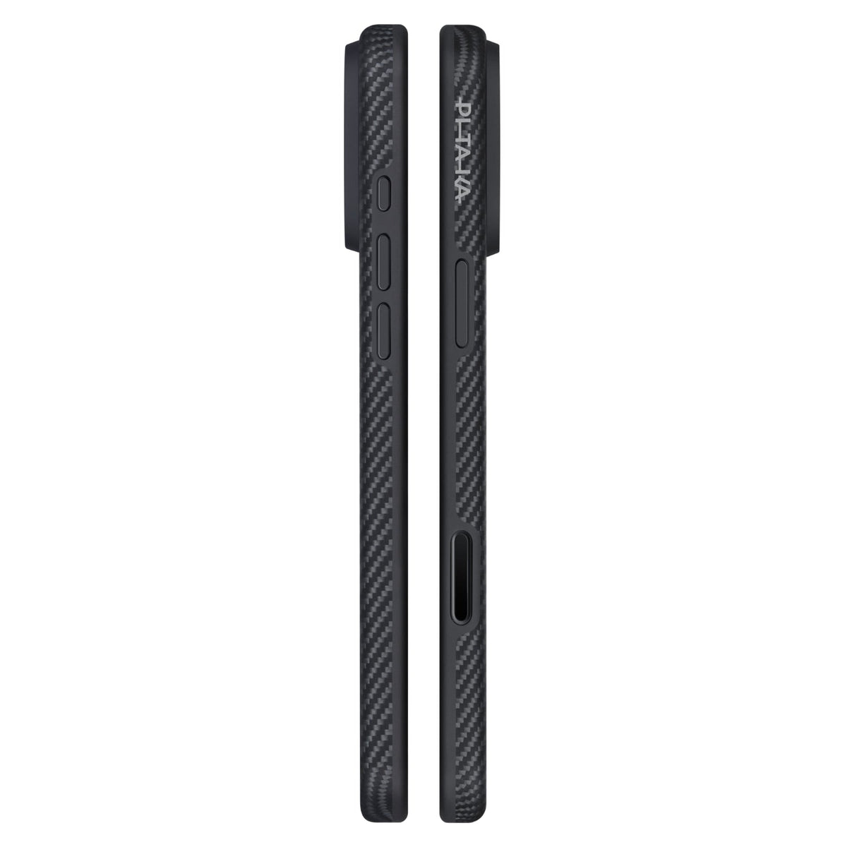 Pitaka iPhone 17 Pro Max Karbon Kılıf MagSafe Uyumlu Aramid Fiber - Summa 600D Black Gray
