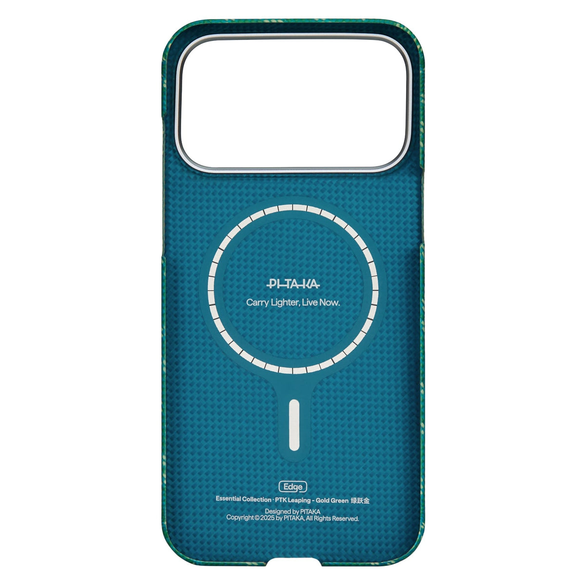 Monogram iPhone 17 Pro MagSafe Uyumlu Aramid Fiber Kılıf Yeşil