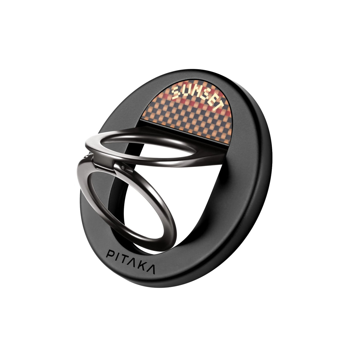 Aramid Fiber MagEZ Grip 3 Magsafe Magnetik Ring Stand Telefon Tutucu Sunset