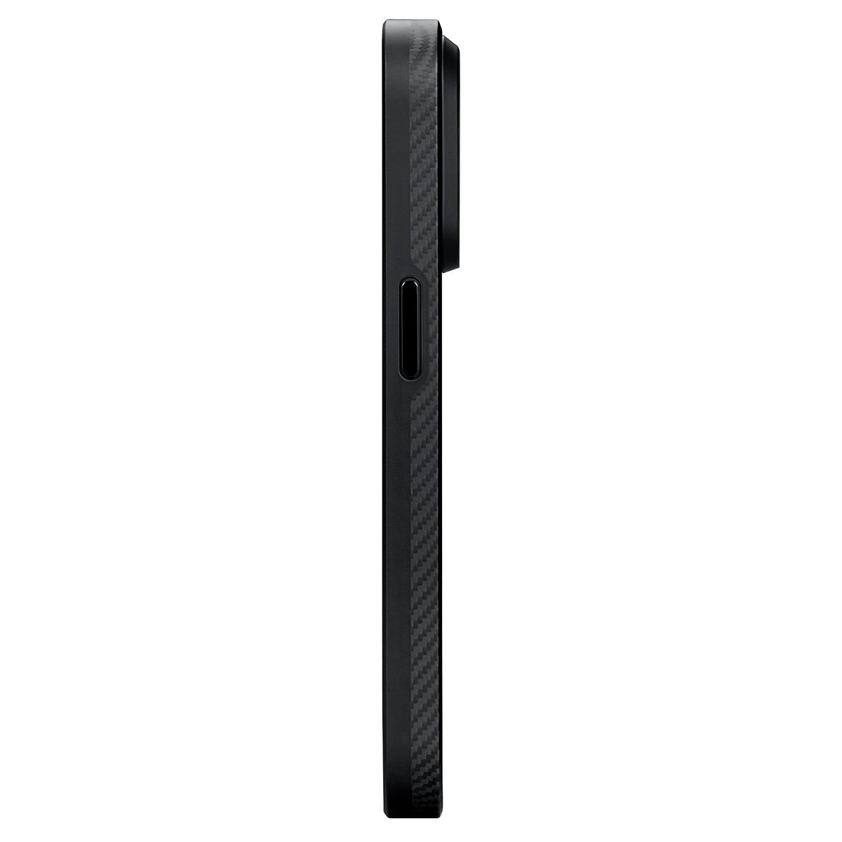 Pitaka iPhone 15 Pro Max Karbon Kılıf MagSafe Uyumlu Aramid Fiber - Cairn 600D Black Gray