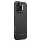 Pitaka iPhone 16 Pro Karbon Kılıf MagSafe Uyumlu Aramid Fiber - Summa 600D Black Gray