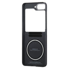 Pitaka Galaxy Z Flip6 Karbon Kılıf MagSafe Uyumlu Aramid Fiber - Edge 600D Black Gray