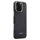 Pitaka iPhone 16 Pro Karbon Kılıf MagSafe Uyumlu Aramid Fiber - Edge 600D Black Gray