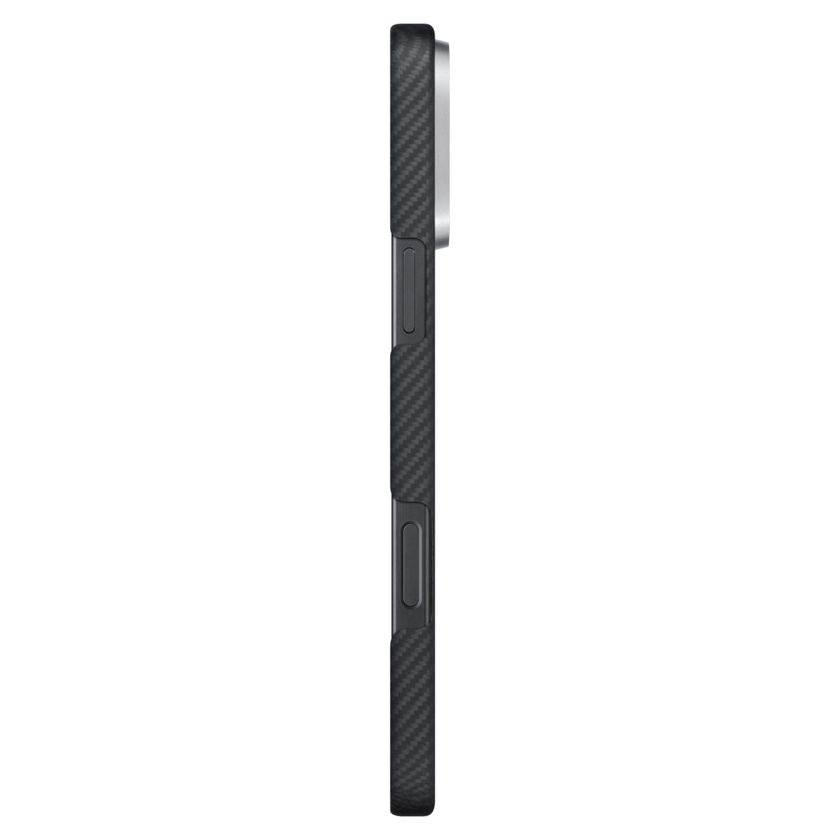 Pitaka iPhone 16 Pro Karbon Kılıf MagSafe Uyumlu Aramid Fiber - Edge 600D Black Gray