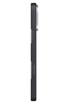 Pitaka Classic Ultra Slim Yüzük Standlı iPhone 16 Pro Max MagSafe Uyumlu 600D Aramid Fiber Kılıf Siyah