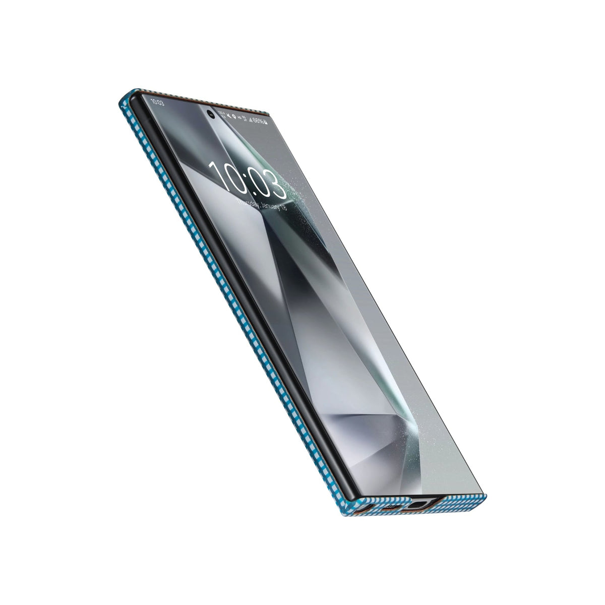 Pitaka Ice Sea Samsung Galaxy S24 Ultra Kılıf Magsafe Uyumlu 1500D Aramid Fiber