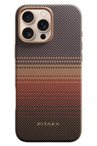 Pitaka Military-Grade iPhone 16 Pro Max MagSafe Uyumlu Aramid Fiber Kılıf Sunset