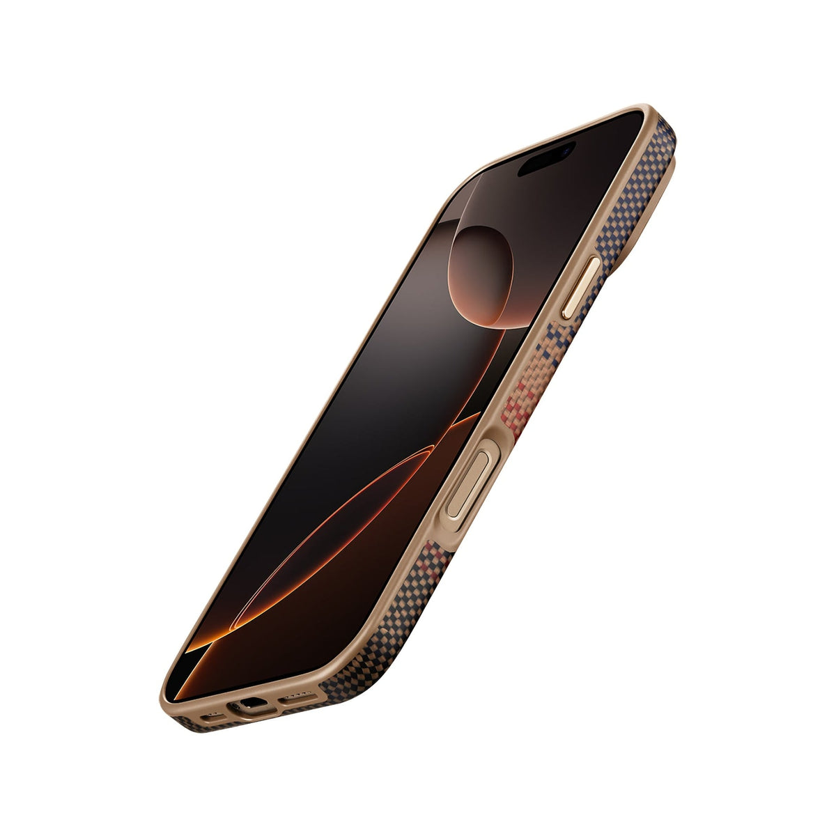iPhone 16 Pro Karbon Kılıf MagSafe Uyumlu Aramid Fiber - Cairn Sunset