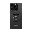 Pitaka iPhone 16 Pro Max Karbon Kılıf MagSafe Uyumlu Aramid Fiber - Cairn 600D Black Gray Yüzük Standlı