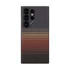 Pitaka Galaxy S24 Ultra Karbon Kılıf MagSafe Uyumlu Aramid Fiber - Edge Sunset