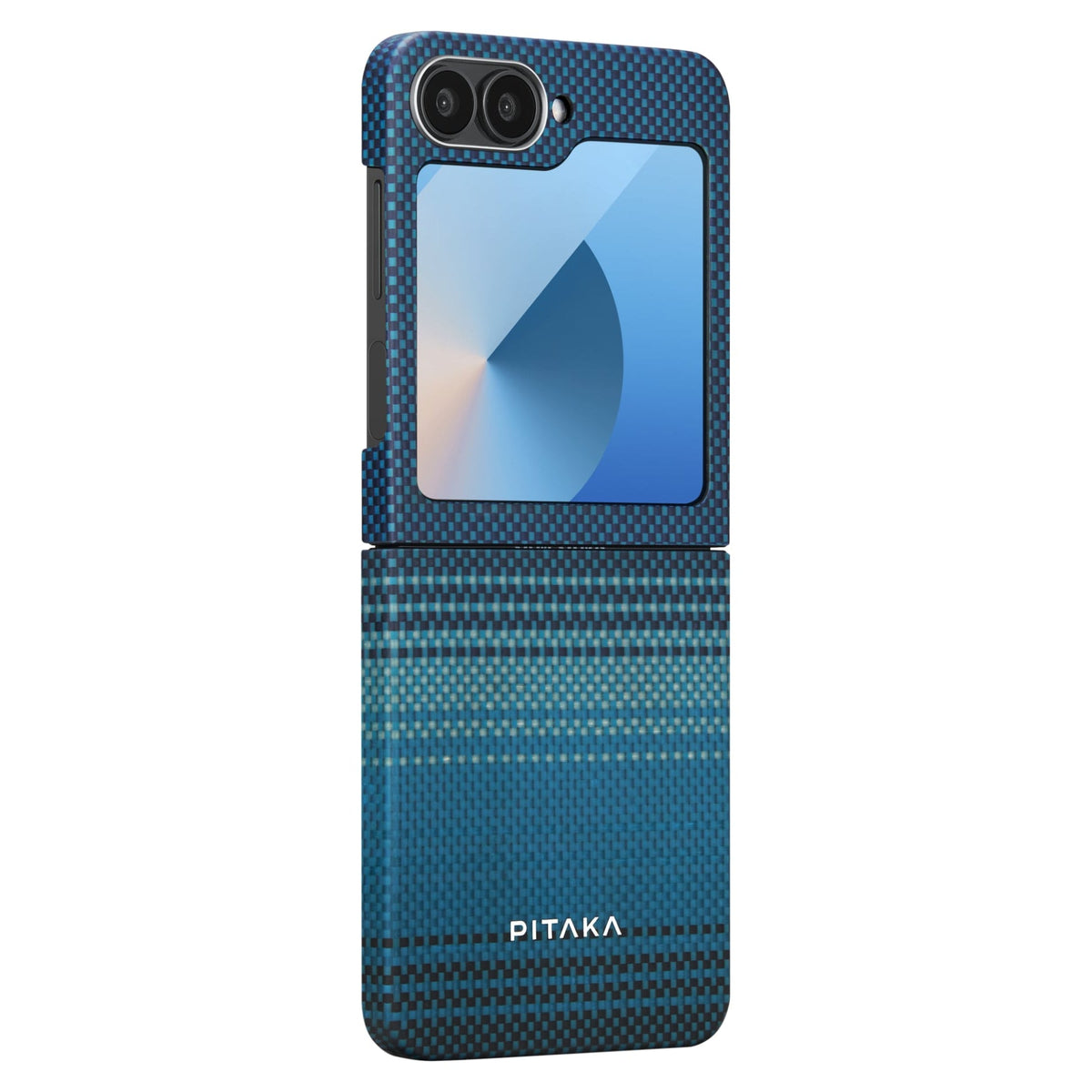 Pitaka Galaxy Z Flip6 Karbon Kılıf MagSafe Uyumlu Aramid Fiber - Edge Moonrise