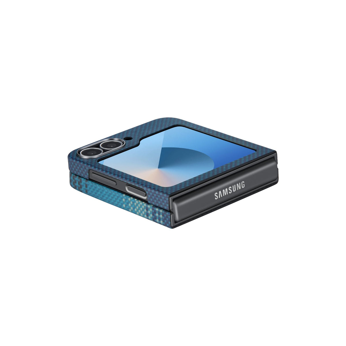 Pitaka Galaxy Z Flip6 Karbon Kılıf MagSafe Uyumlu Aramid Fiber - Edge Moonrise
