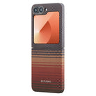 Pitaka Galaxy Z Flip6 Karbon Kılıf MagSafe Uyumlu Aramid Fiber - Edge Sunset