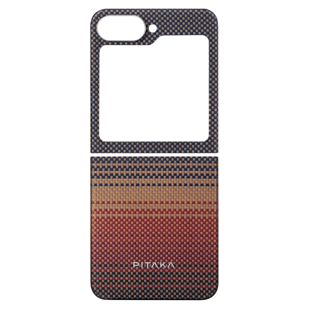 Galaxy Z Flip6 Karbon Kılıf MagSafe Uyumlu Aramid Fiber - Edge Sunset