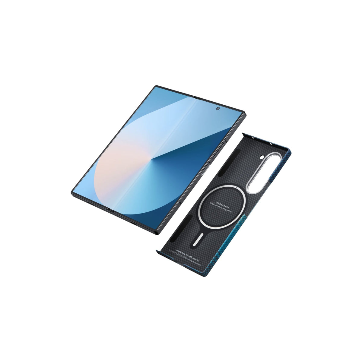 Pitaka Galaxy Z Fold6 Karbon Kılıf MagSafe Uyumlu Aramid Fiber - Edge Moonrise