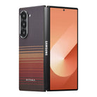 Pitaka Galaxy Z Fold6 Karbon Kılıf MagSafe Uyumlu Aramid Fiber - Edge Sunset