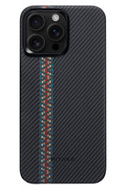 Pitaka Tactile Woven iPhone 14 Pro MagSafe Uyumlu 600D Aramid Fiber Kılıf Brake The Line