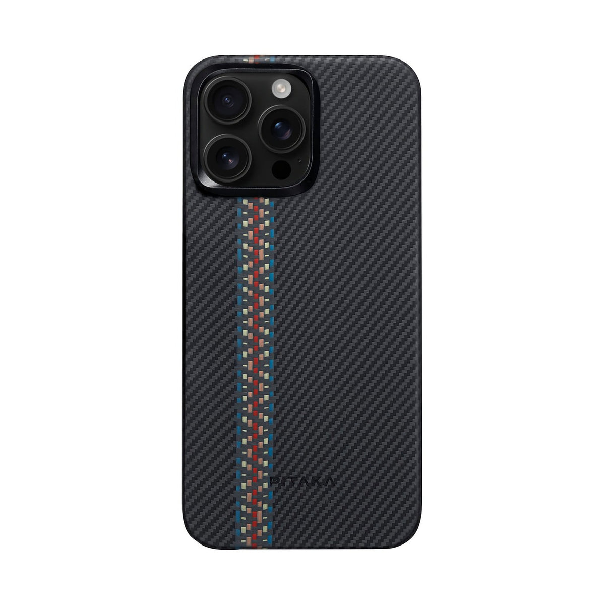 Pitaka iPhone 14 Pro Karbon Kılıf MagSafe Uyumlu Aramid Fiber - Edge Break The Line