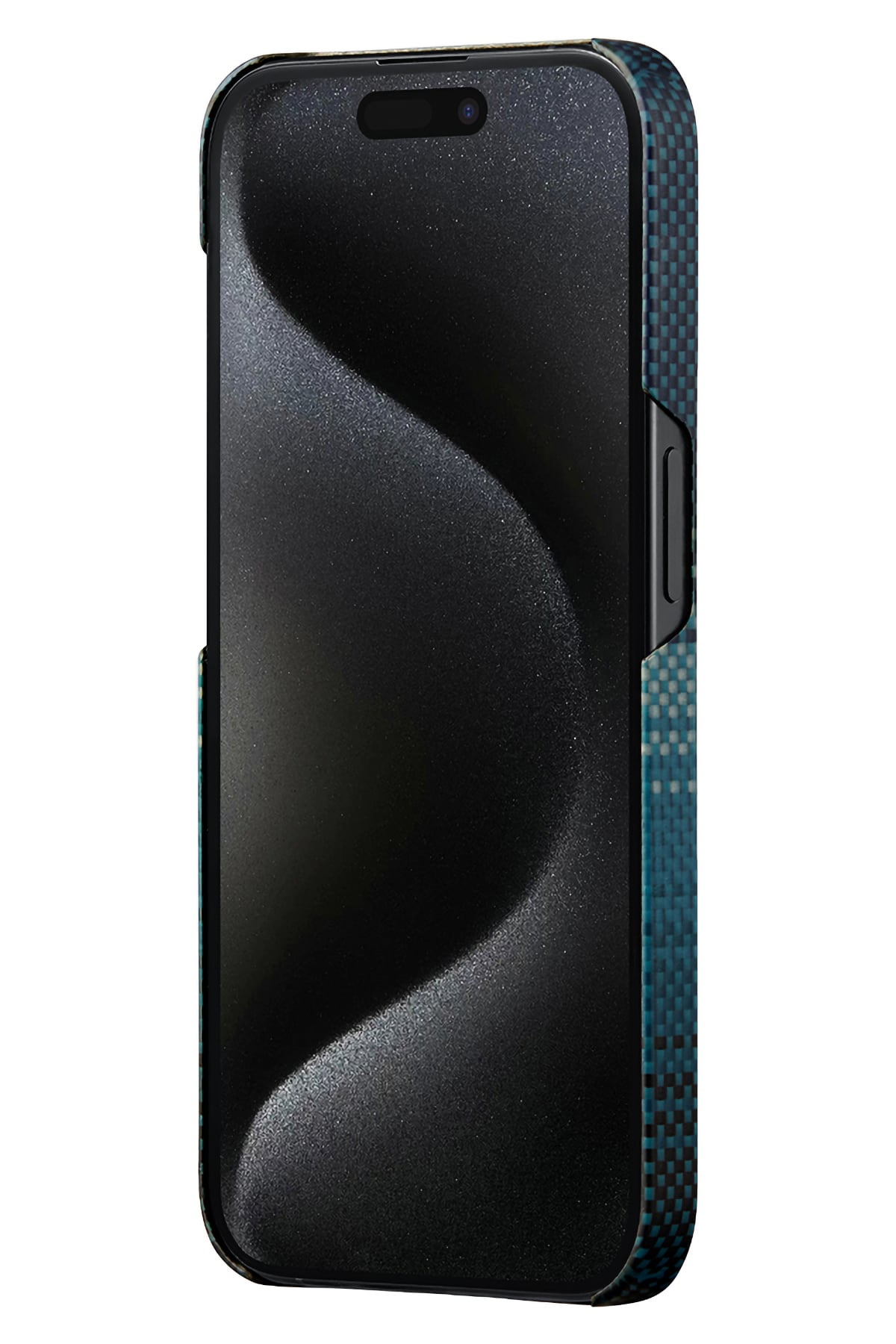 iPhone 15 Pro MagSafe Uyumlu Karbon Kılıf Pitaka Tactile Woven