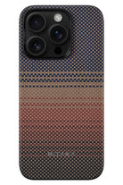 Pitaka Tactile Woven iPhone 15 Pro MagSafe Uyumlu Kılıf Sunset