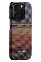 Pitaka Tactile Woven iPhone 15 Pro MagSafe Uyumlu Kılıf Sunset