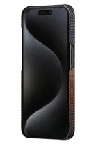 Pitaka Tactile Woven iPhone 15 Pro MagSafe Uyumlu Kılıf Sunset