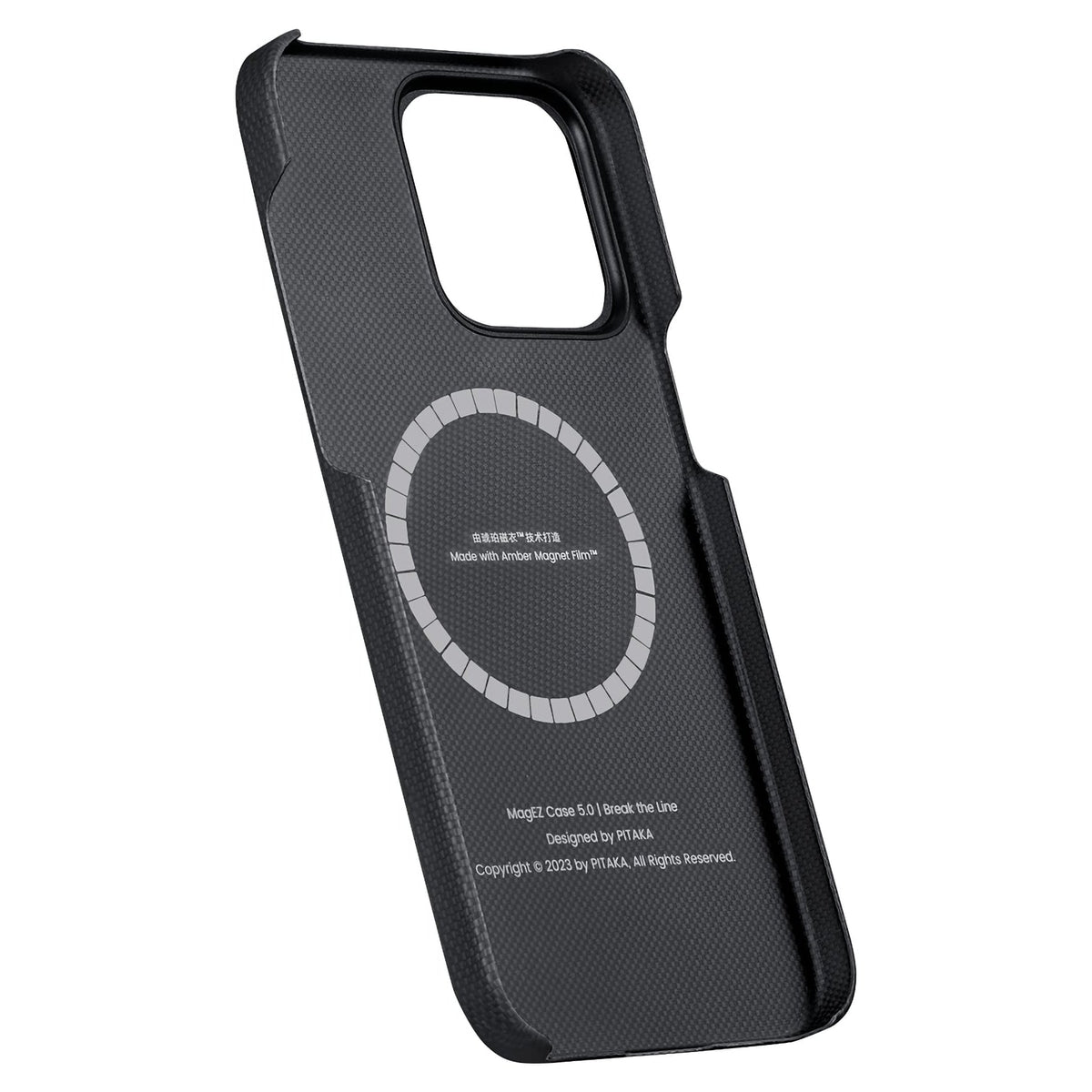 iPhone 15 Pro Max Karbon Kılıf MagSafe Uyumlu Aramid Fiber - Edge Break The Line