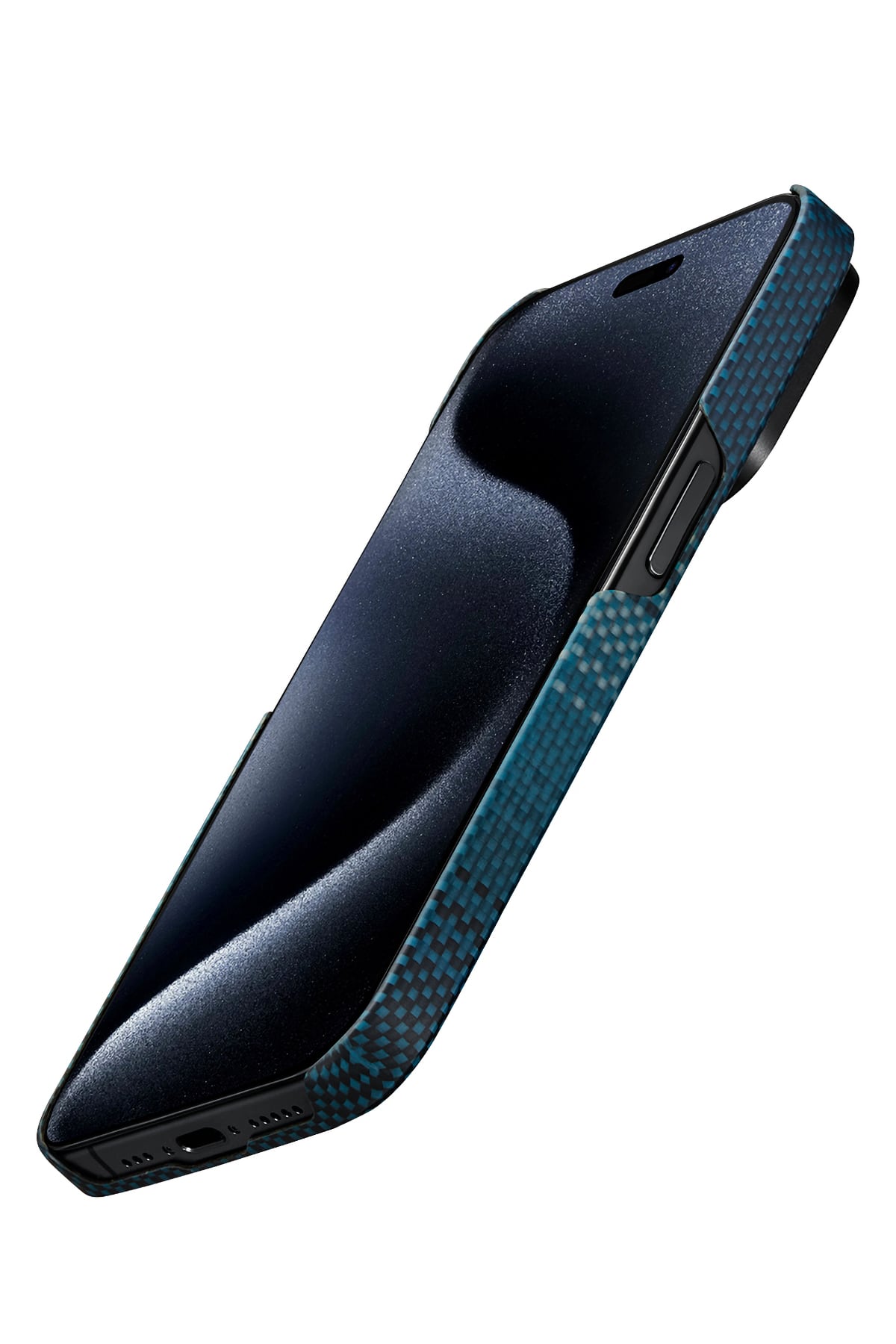 iPhone 15 Pro Max MagSafe Uyumlu Karbon Kılıf Pitaka Tactile Woven