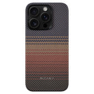 Pitaka iPhone 15 Pro Max Karbon Kılıf MagSafe Uyumlu Aramid Fiber - Edge Sunset