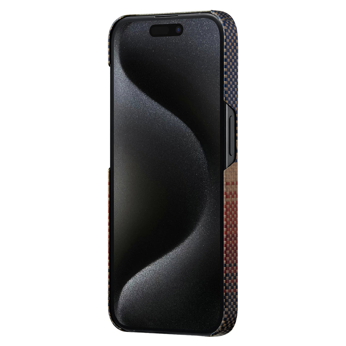 iPhone 15 Pro Max Karbon Kılıf MagSafe Uyumlu Aramid Fiber - Edge Sunset