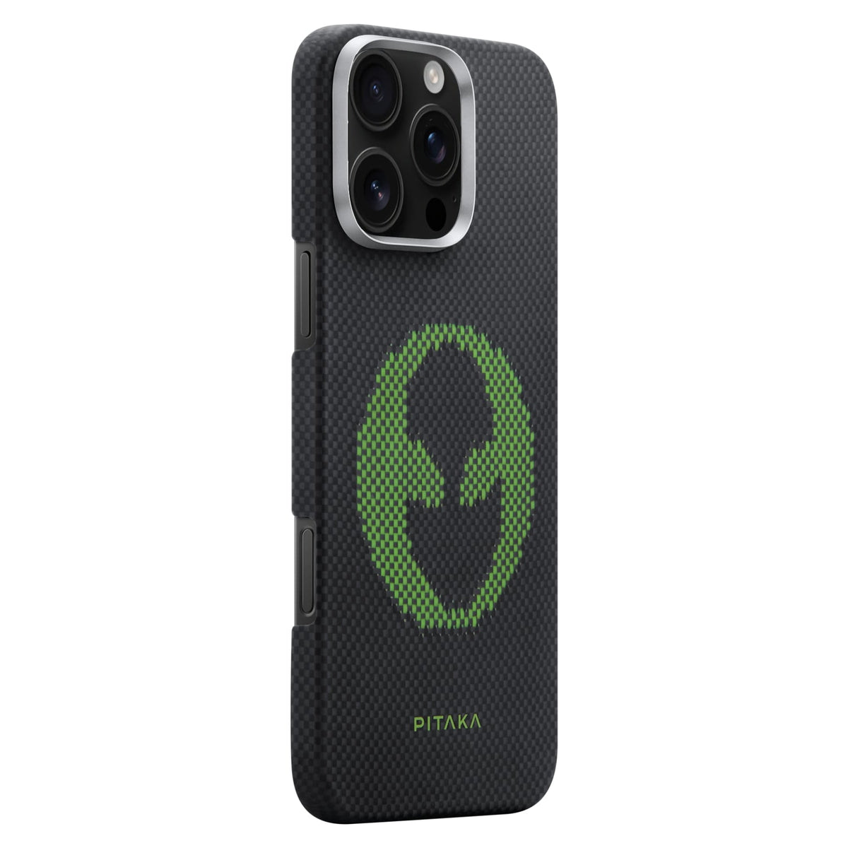 iPhone 16 Pro Karbon Kılıf MagSafe Uyumlu Aramid Fiber - Edge Alien