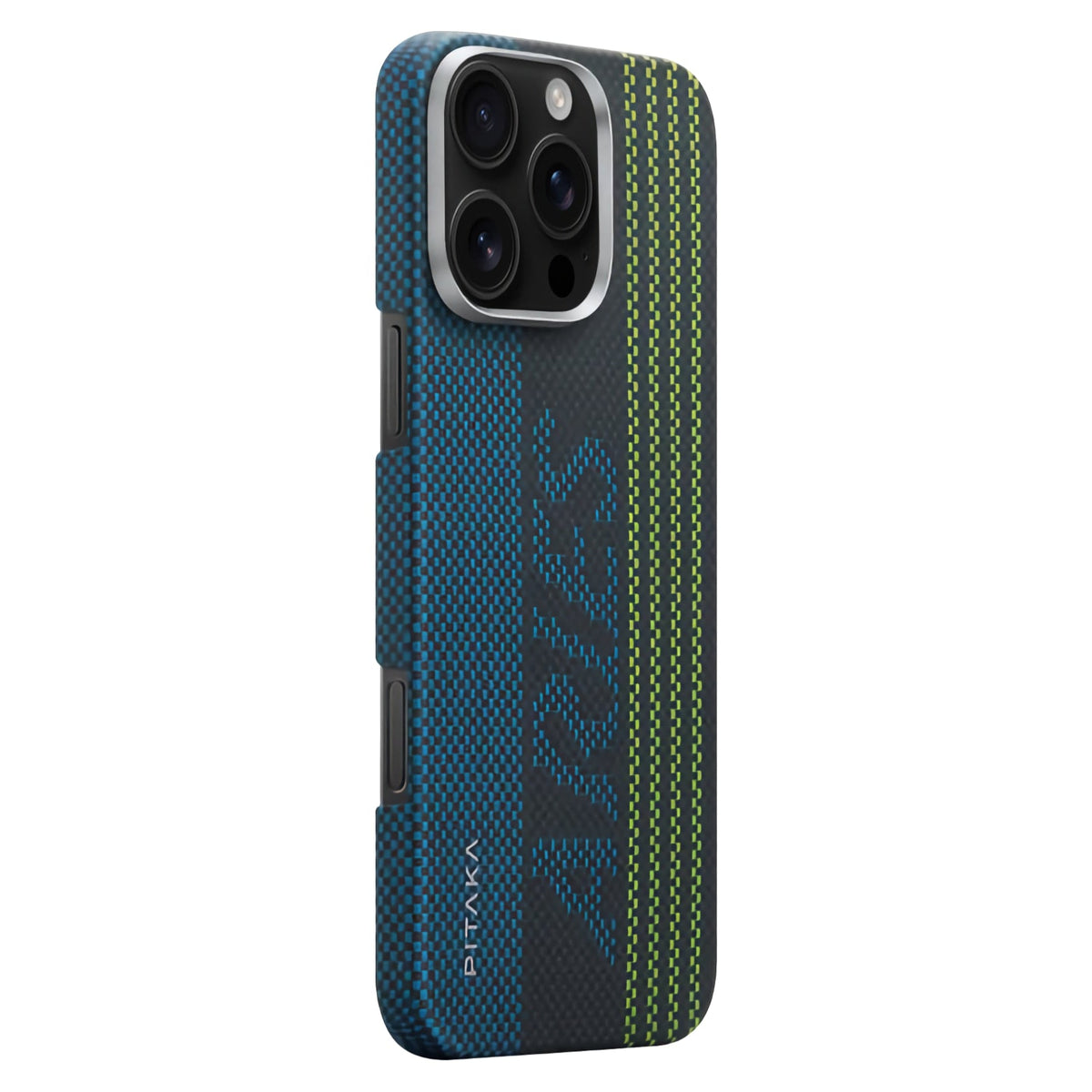 Pitaka iPhone 16 Pro Karbon Kılıf MagSafe Uyumlu Aramid Fiber - Edge Credit Card