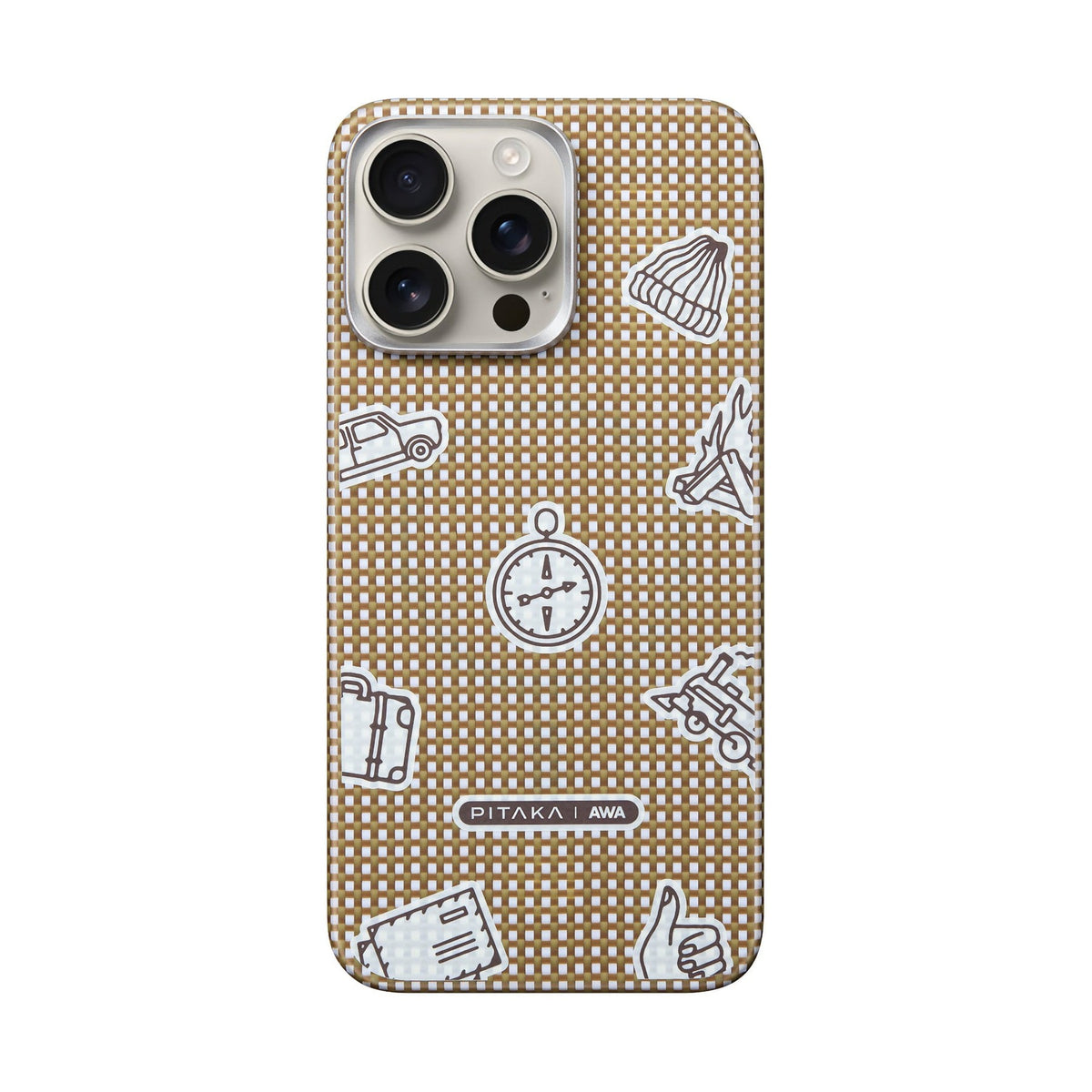 Pitaka iPhone 15 Pro Karbon Kılıf MagSafe Uyumlu Aramid Fiber - Edge Canyon