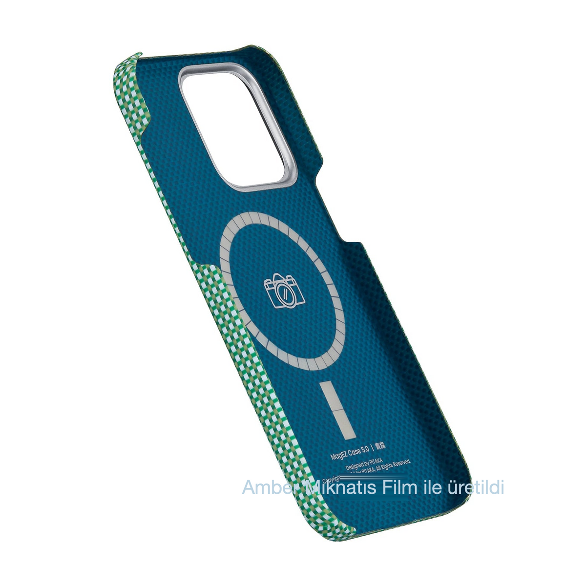 iPhone 15 Pro Max Karbon Kılıf MagSafe Uyumlu Aramid Fiber - Edge Forest