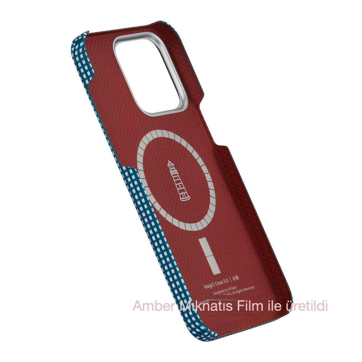 iPhone 15 Pro Max Karbon Kılıf MagSafe Uyumlu Aramid Fiber - Edge Ocean