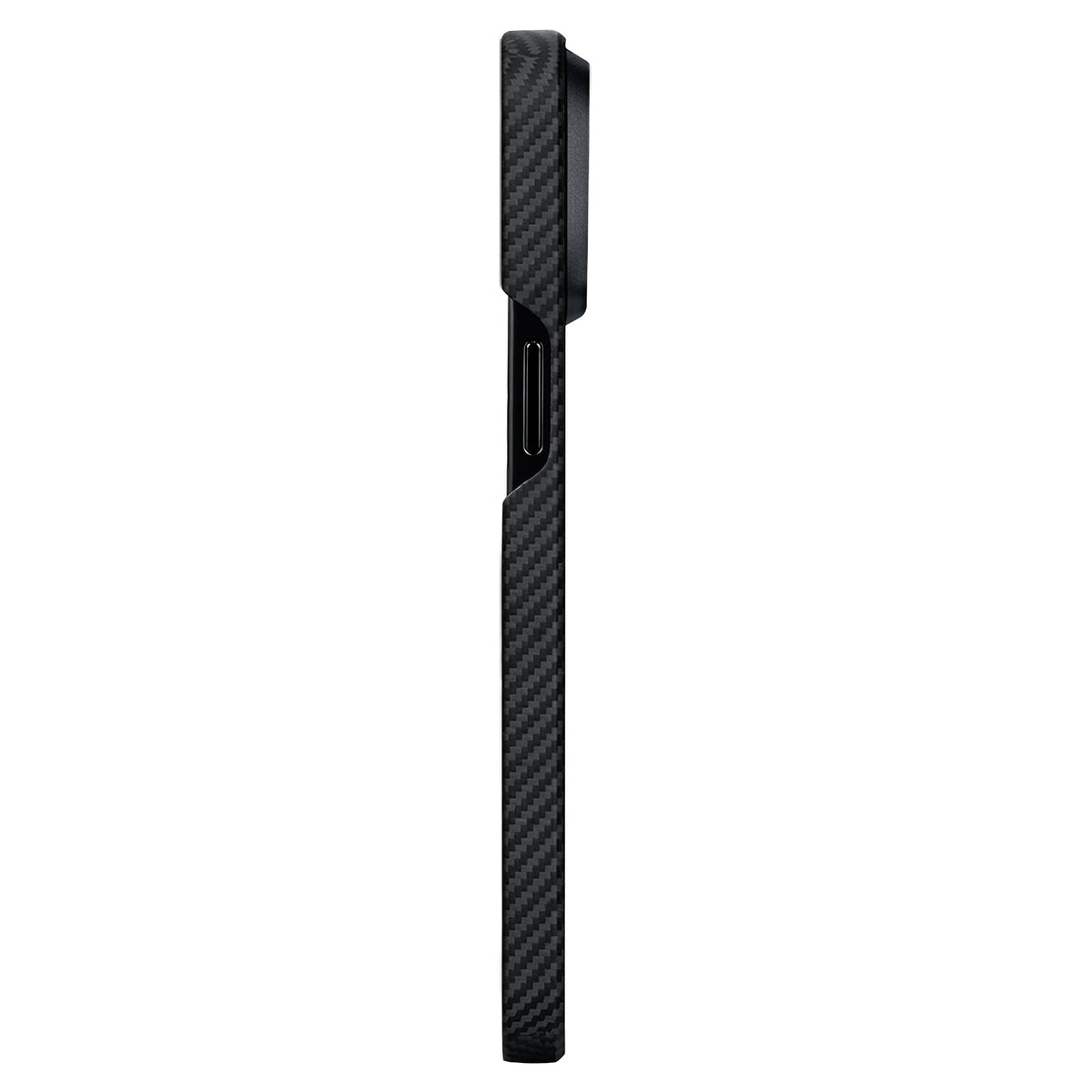Pitaka iPhone 15 Pro Max Karbon Kılıf MagSafe Uyumlu Aramid Fiber - Edge 600D Black Gray