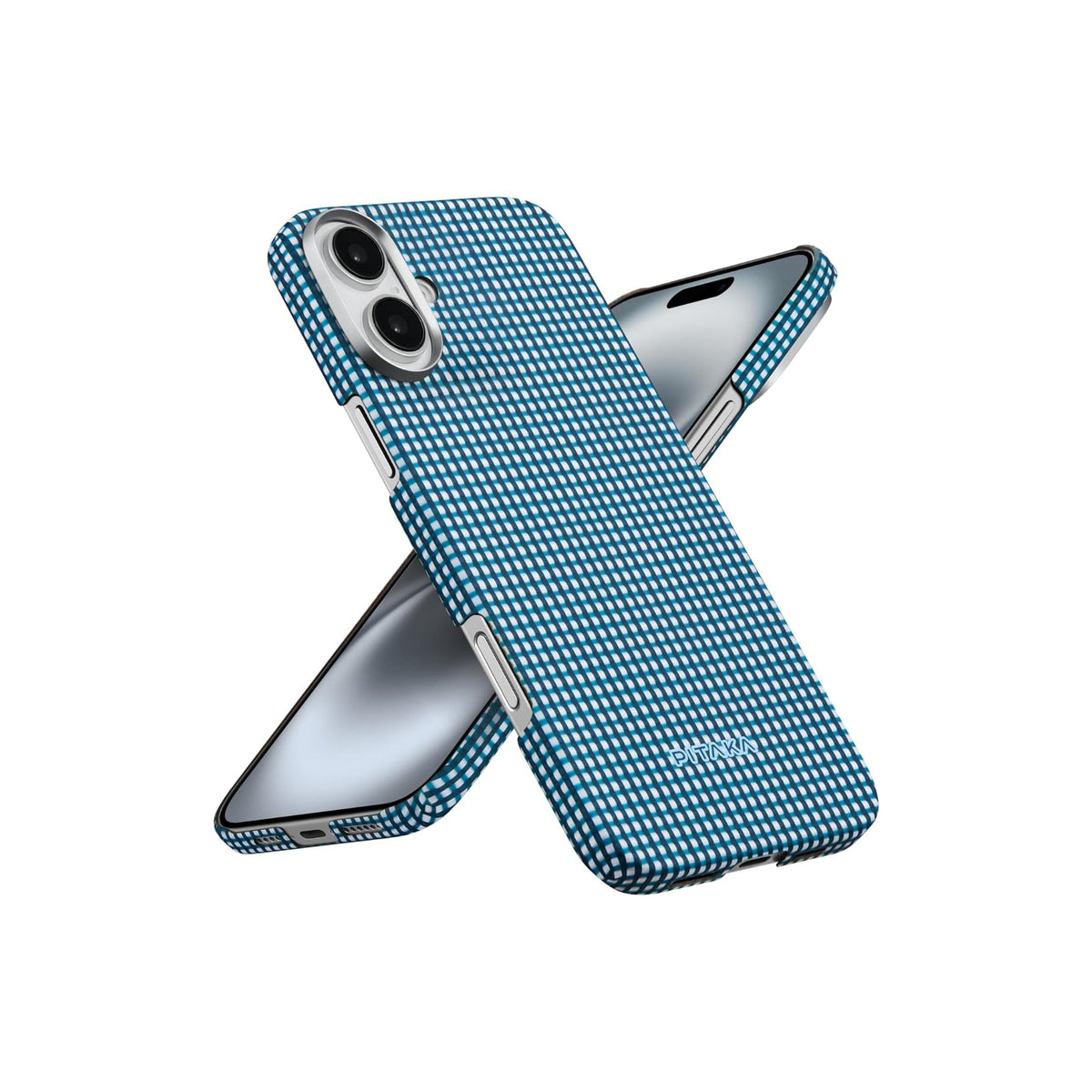 Pitaka iPhone 16 Karbon Kılıf MagSafe Uyumlu Aramid Fiber - Edge Ocean Blue