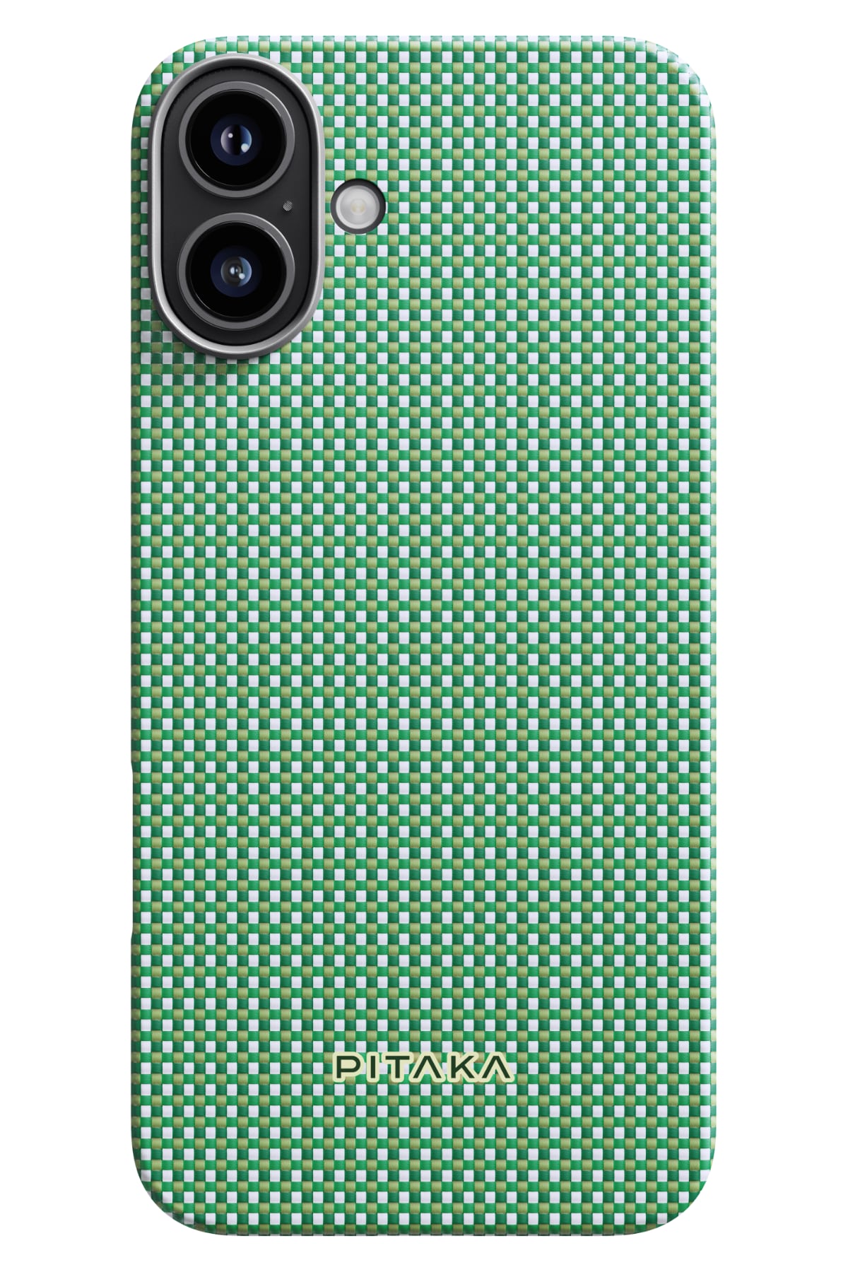 Pitaka Ultra Slim iPhone 16 Plus MagSafe Uyumlu Aramid Fiber Kılıf Forest Green