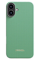 Pitaka Ultra Slim iPhone 16 Plus MagSafe Uyumlu Aramid Fiber Kılıf Forest Green