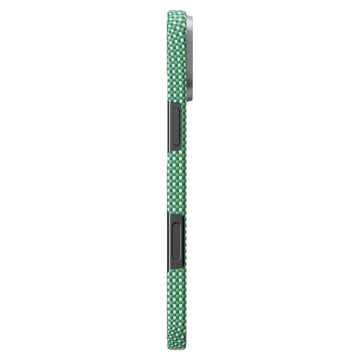 Pitaka iPhone 16 Plus Karbon Kılıf MagSafe Uyumlu Aramid Fiber - Edge Forest Green